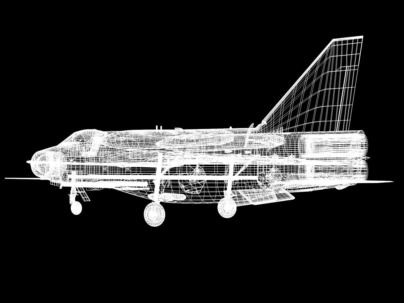English Electric Lightning  F6 3D model_17