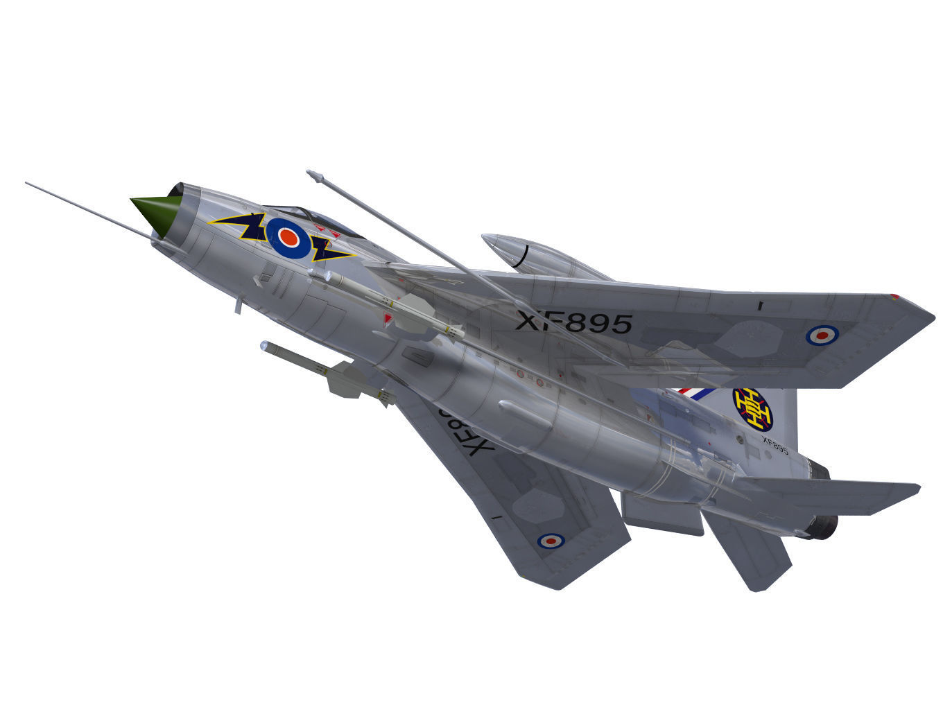 English Electric Lightning  F6 3D model_3