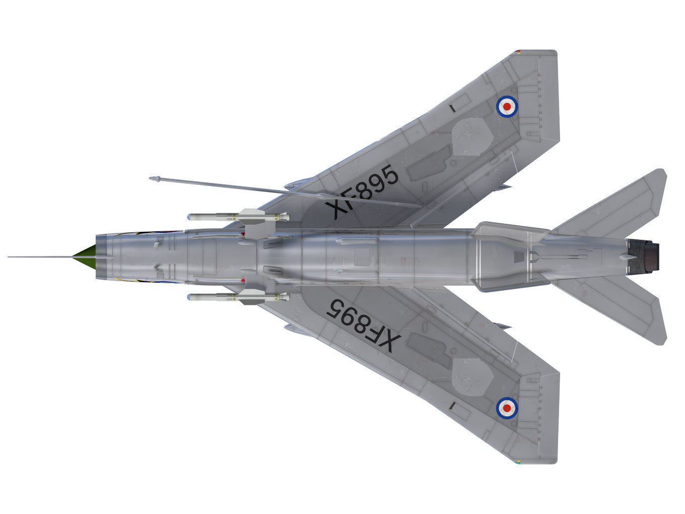 English Electric Lightning  F6 3D model_14