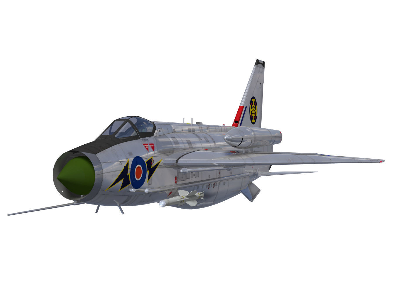 English Electric Lightning  F6 3D model_4