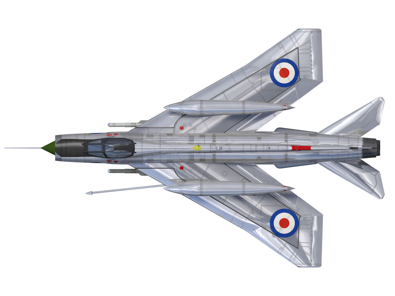 English Electric Lightning  F6 3D model_13