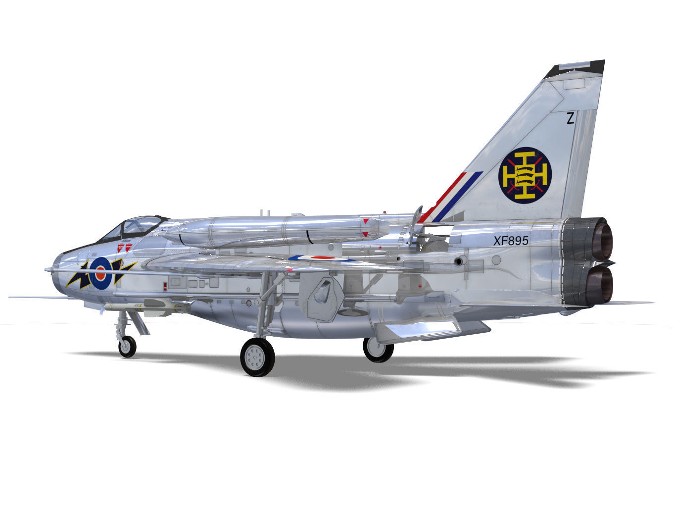 English Electric Lightning  F6 3D model_6