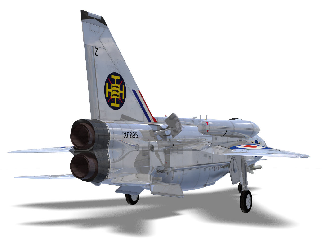 English Electric Lightning  F6 3D model_8