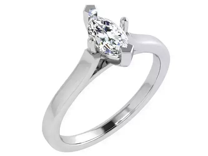 Marquise Solitaire Ring 4546