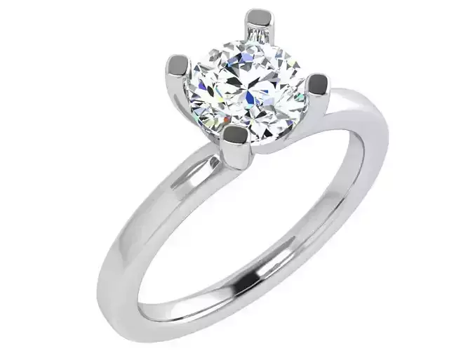  Peg Setting Solitaire Ring 4548