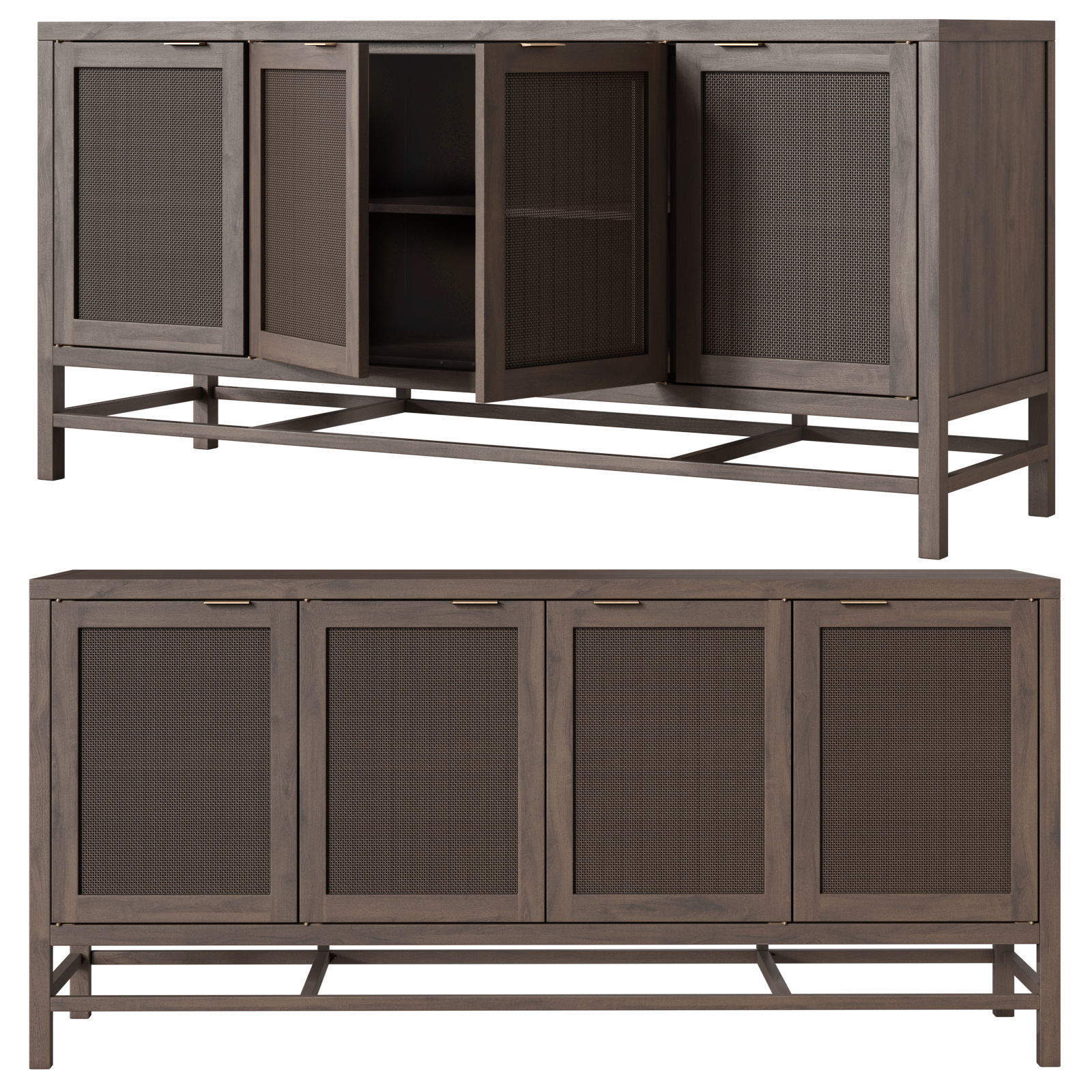 Crate and Barrel Blake 68 media console 3D model_1