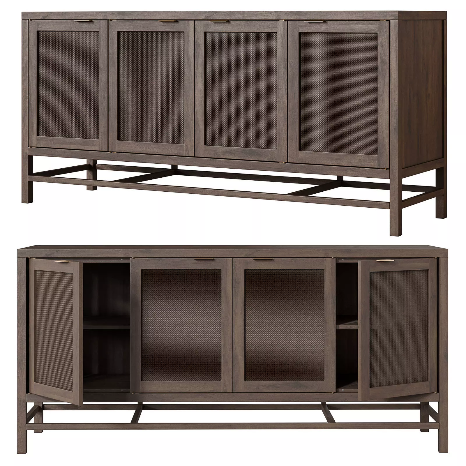 Crate and Barrel Blake 68 media console 3D model_0
