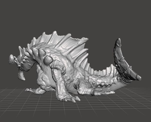 AGNAKTOR PVC PLASTIC FIGURE MODEL DRAGON MONSTER FANTASY GAMES 3D print model_2