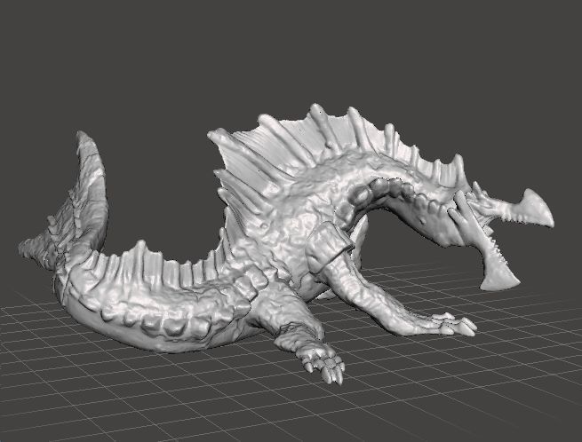 AGNAKTOR PVC PLASTIC FIGURE MODEL DRAGON MONSTER FANTASY GAMES 3D print model_4