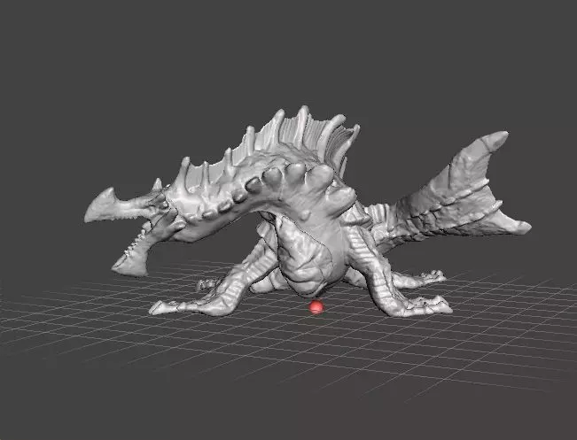 AGNAKTOR PVC PLASTIC FIGURE MODEL DRAGON MONSTER FANTASY GAMES 3D print model_0