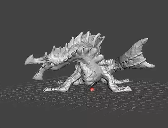 AGNAKTOR PVC PLASTIC FIGURE MODEL DRAGON MONSTER FANTASY GAMES 3D print model
