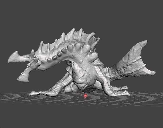AGNAKTOR PVC PLASTIC FIGURE MODEL DRAGON MONSTER FANTASY GAMES 3D print model_1