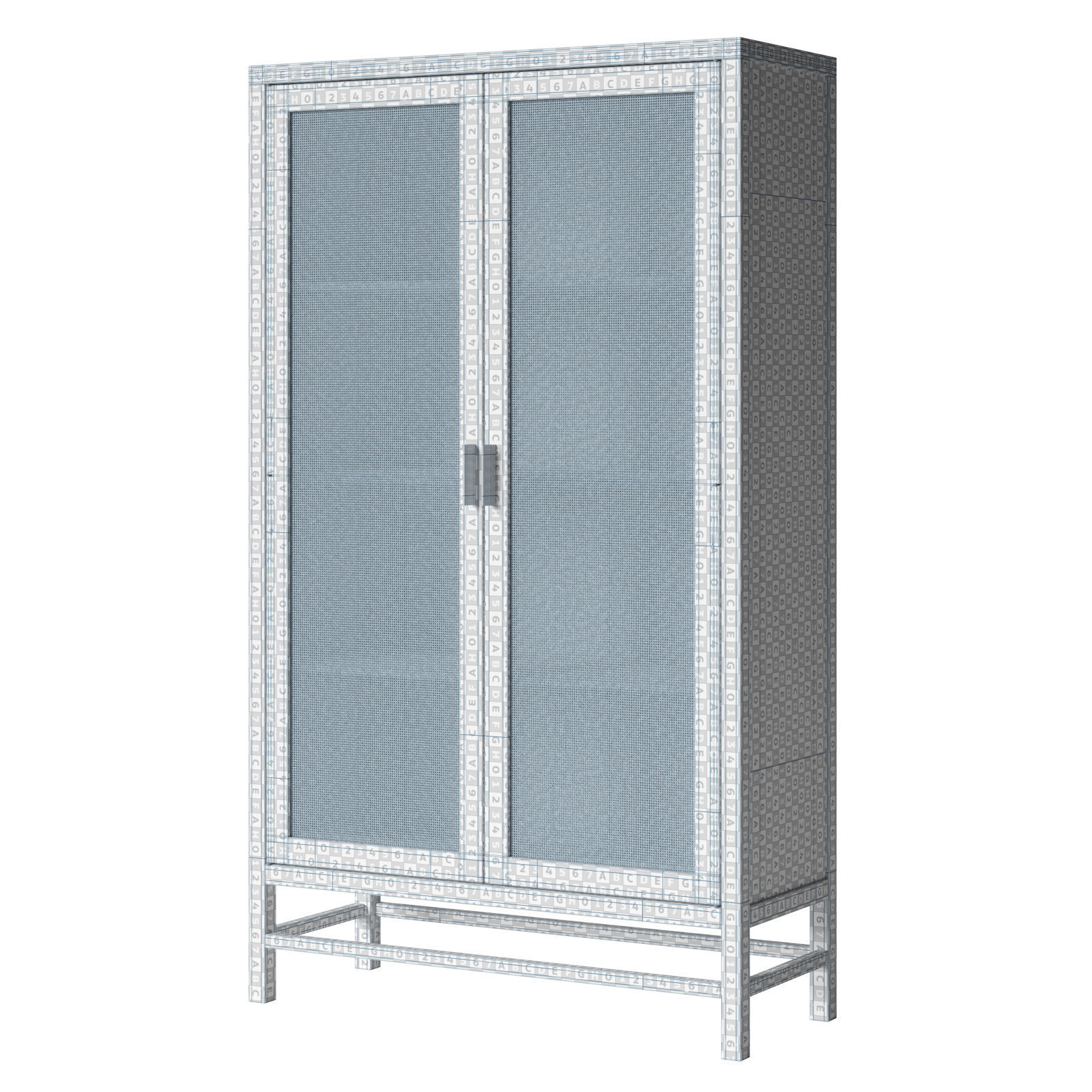 Crate and Barrel Blake Storage Cabinet 3D model_10