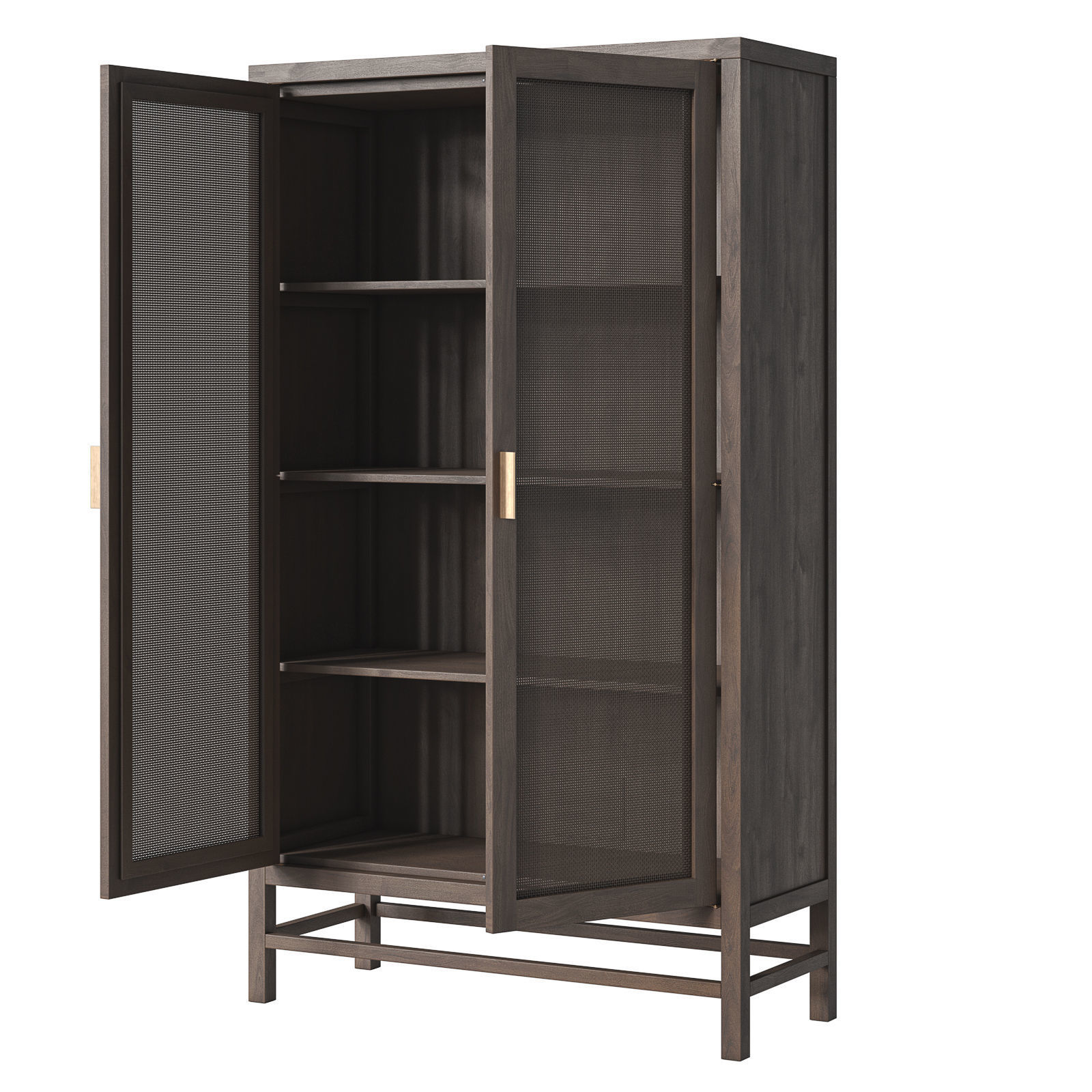 Crate and Barrel Blake Storage Cabinet 3D model_2