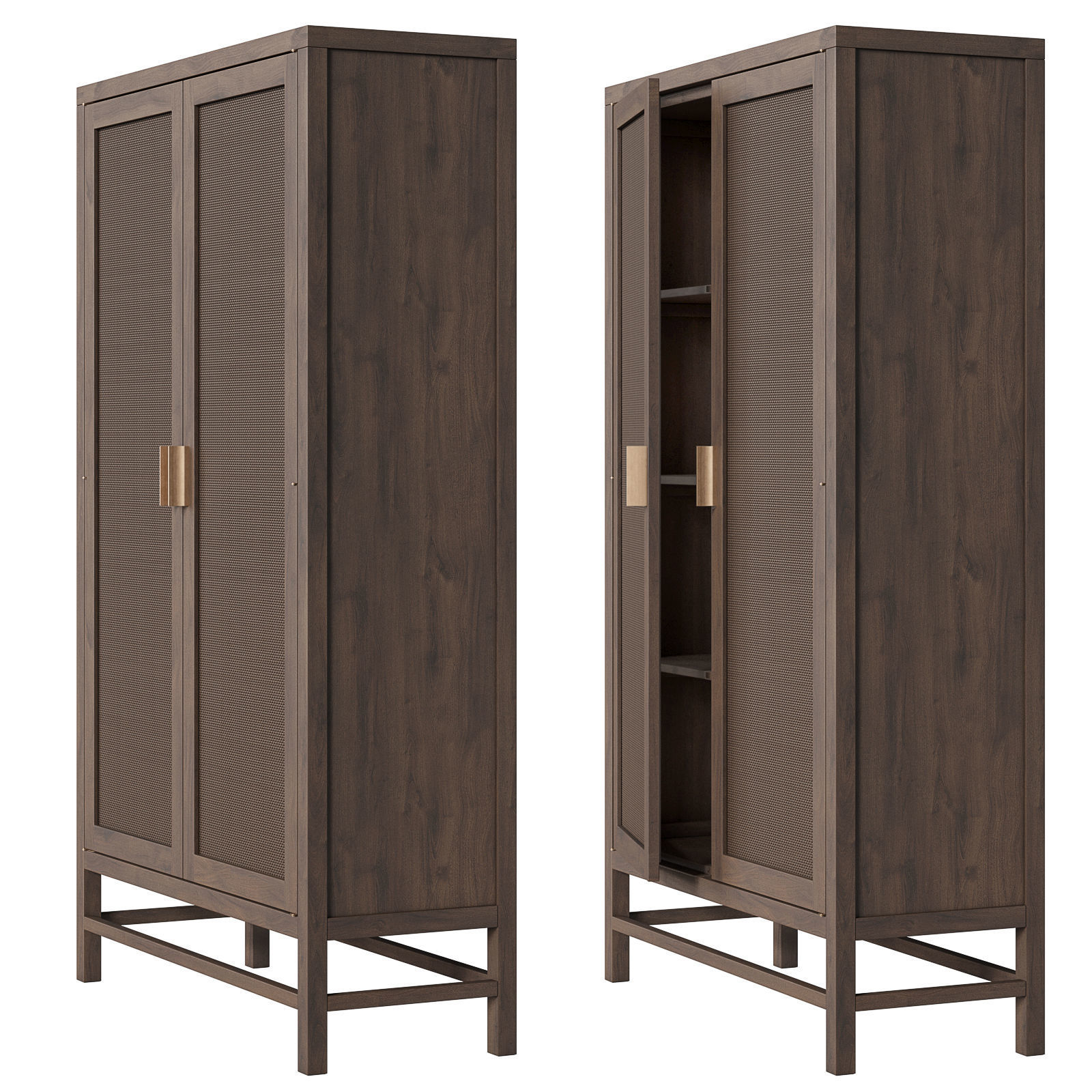 Crate and Barrel Blake Storage Cabinet 3D model_4