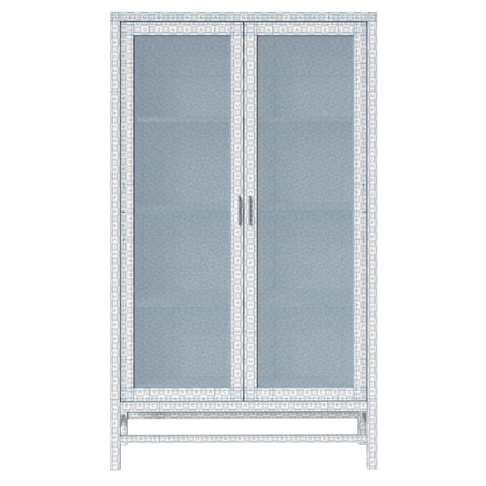 Crate and Barrel Blake Storage Cabinet 3D model_9