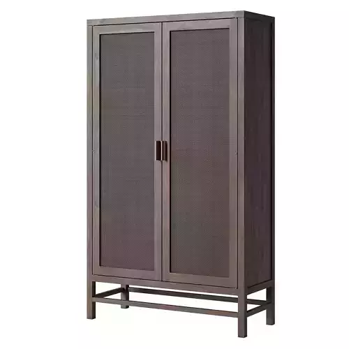 Crate and Barrel Blake Storage Cabinet 3D model