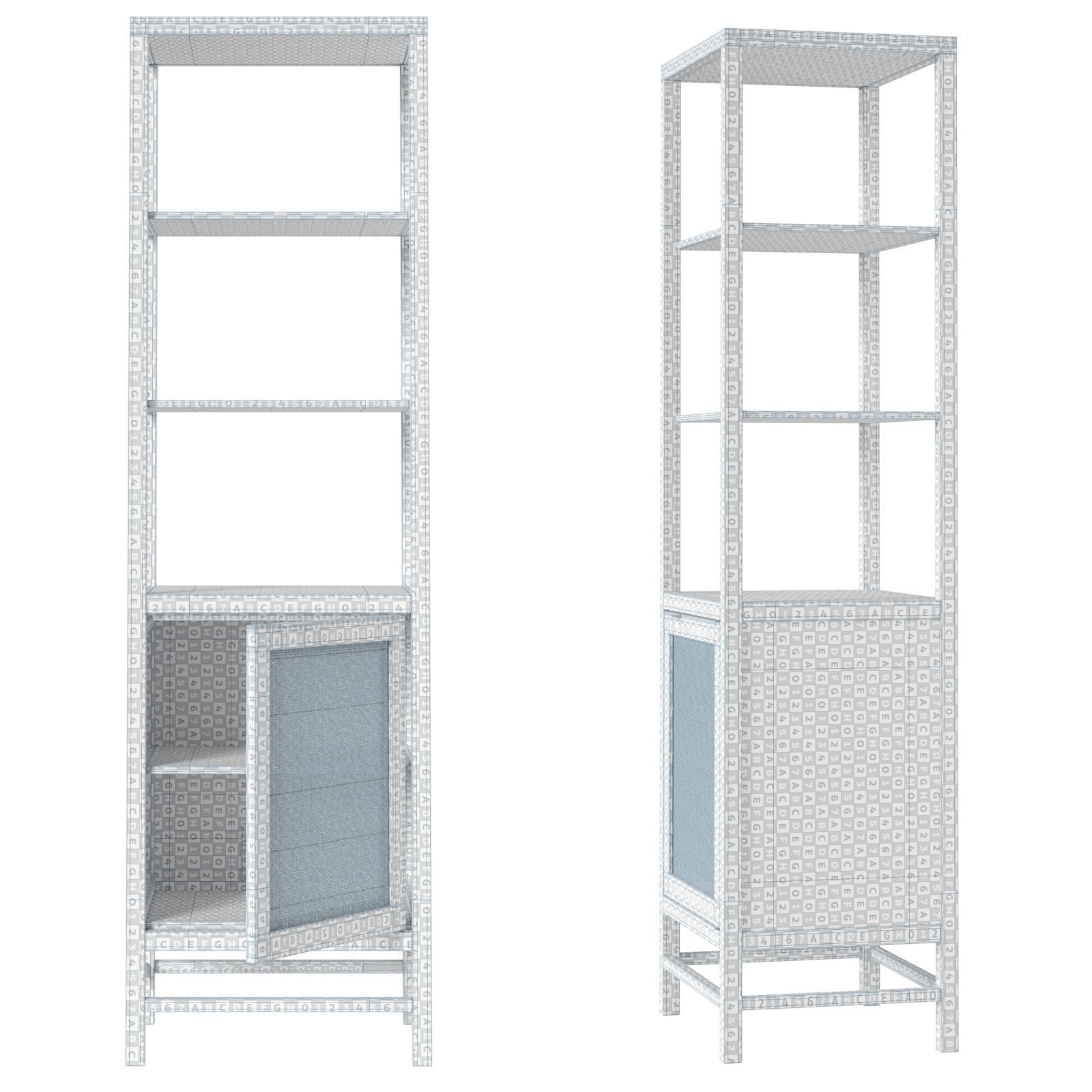 Crate and Barrel Blake showcase 3D model_6