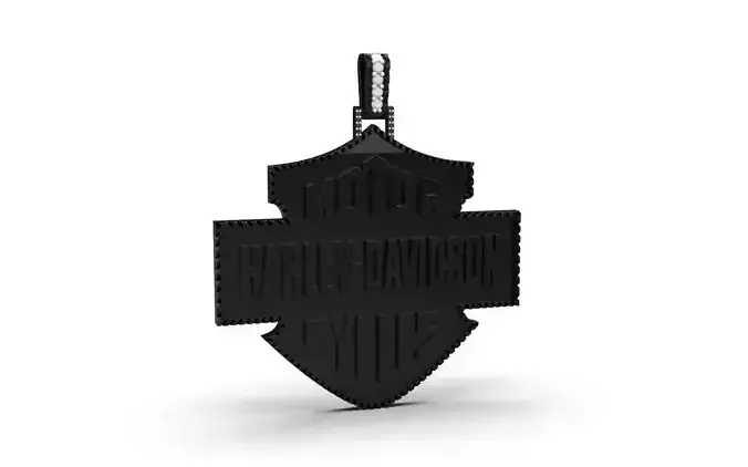 Harley Davidson Logo Jewelry 3D Model 3D print model