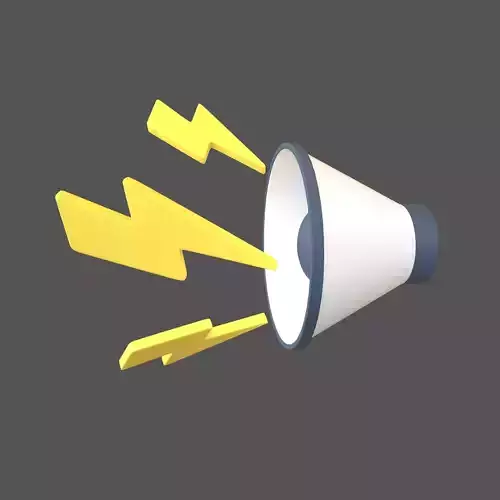 Sound Speaker with Lighting Icon v1 001