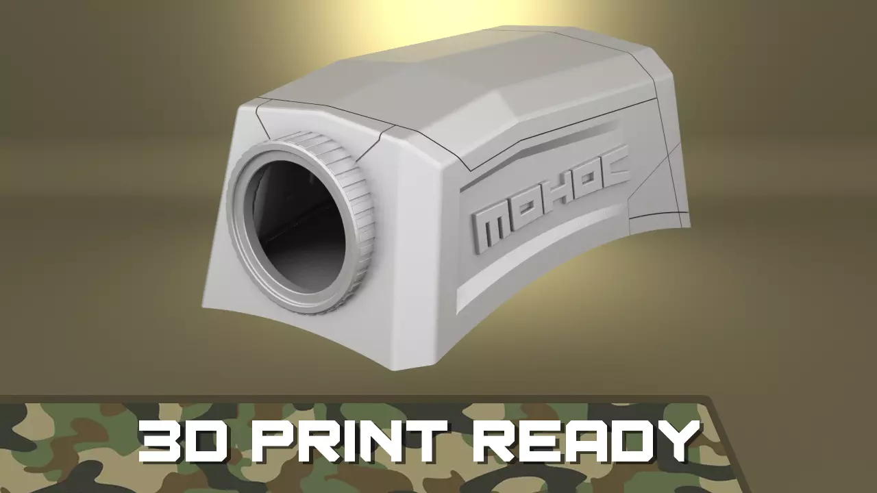 Airsoft MOHOC 1 Military helmet camera Hollow body 3D print model