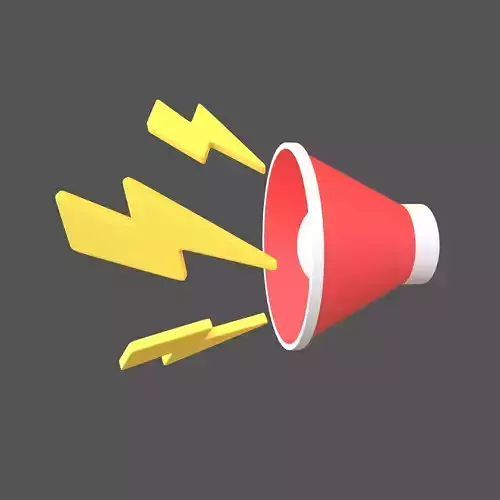 Sound Speaker with Lighting Icon v1 003