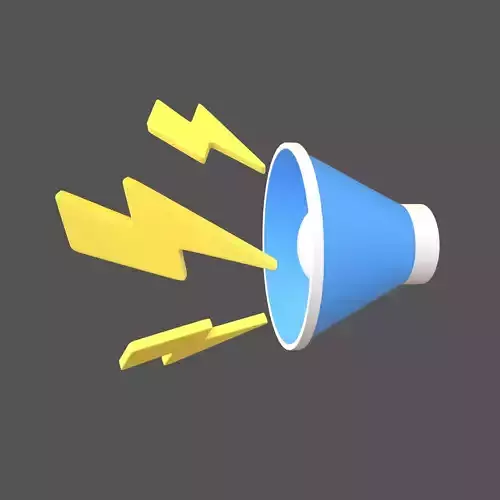 Sound Speaker with Lighting Icon v1 004