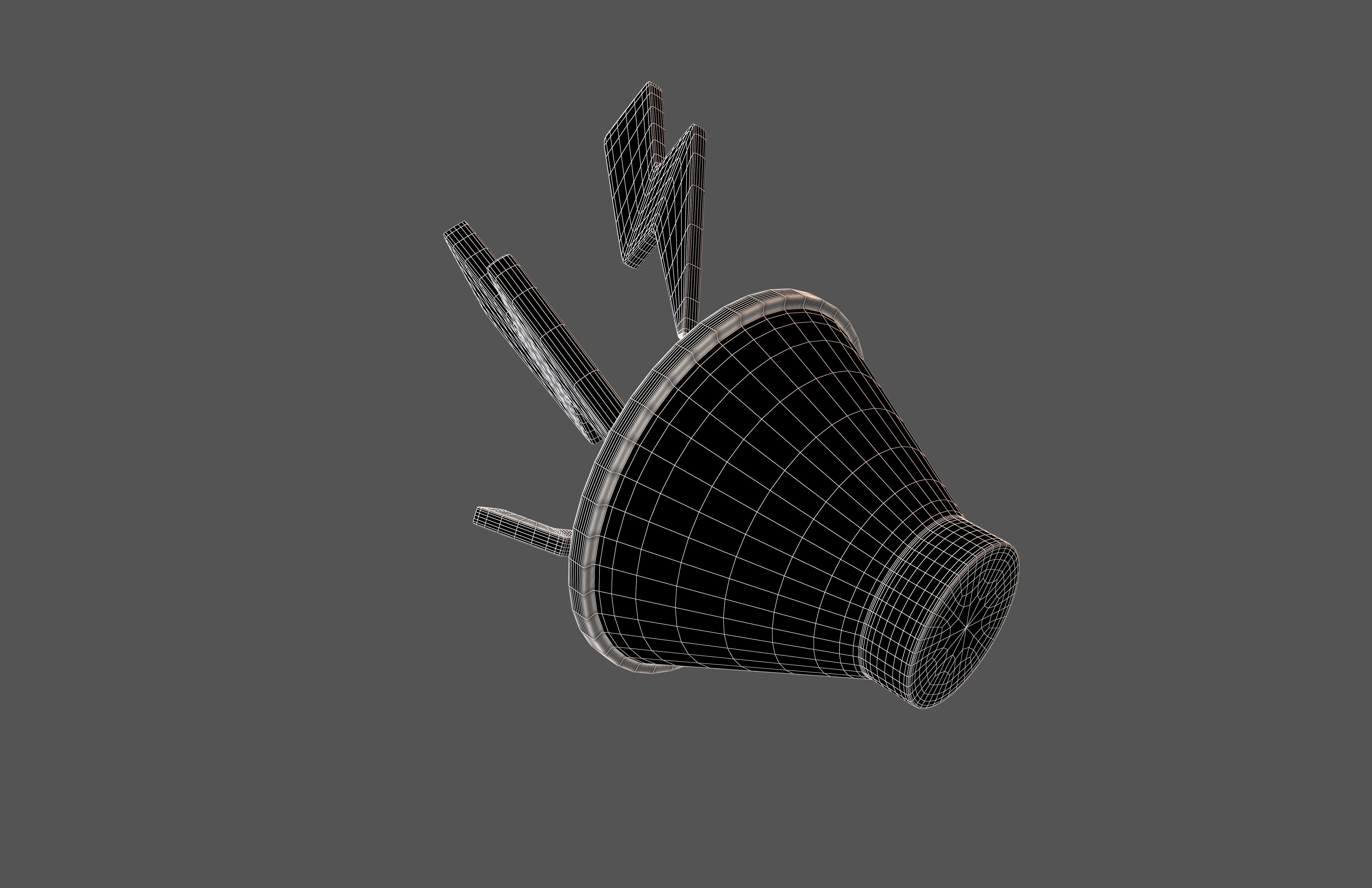 Sound Speaker with Lighting Icon v1 007 Low-poly 3D model_5