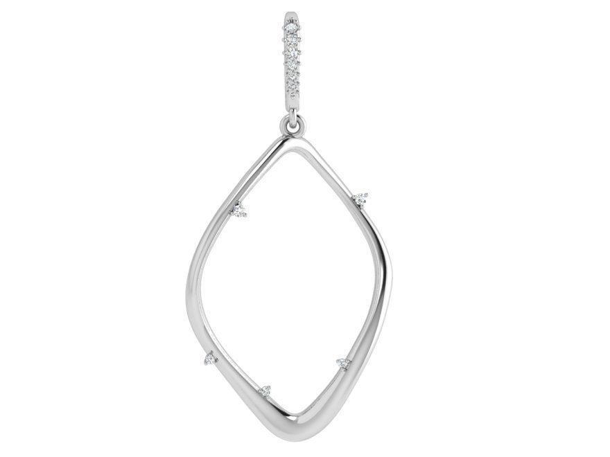 Curved Pendant 4562 3D print model_2