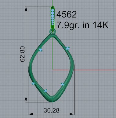 Curved Pendant 4562 3D print model_4