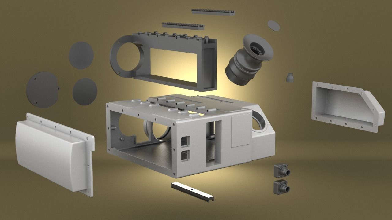 Airsoft SOFLAM AN PEQ 1 Hollow body 3D print model_8