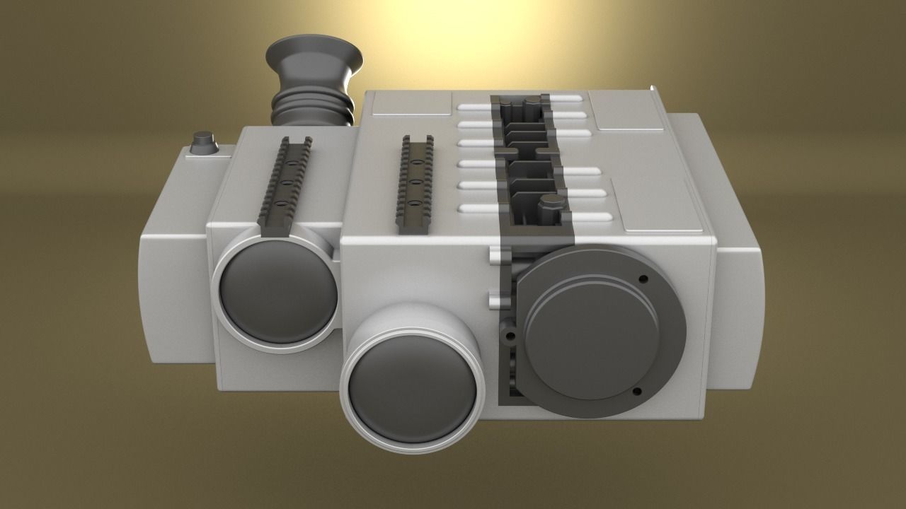 Airsoft SOFLAM AN PEQ 1 Hollow body 3D print model_2