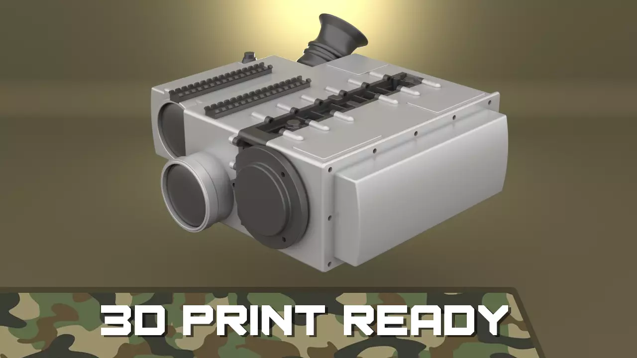 Airsoft SOFLAM AN PEQ 1 Hollow body 3D print model_0