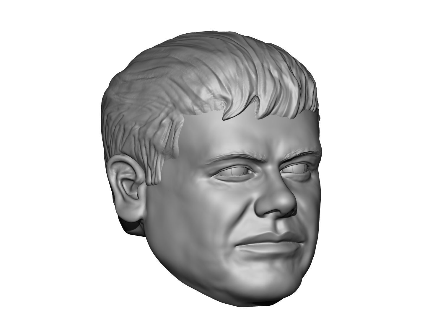 El Chapo action figure head 3D print model_7