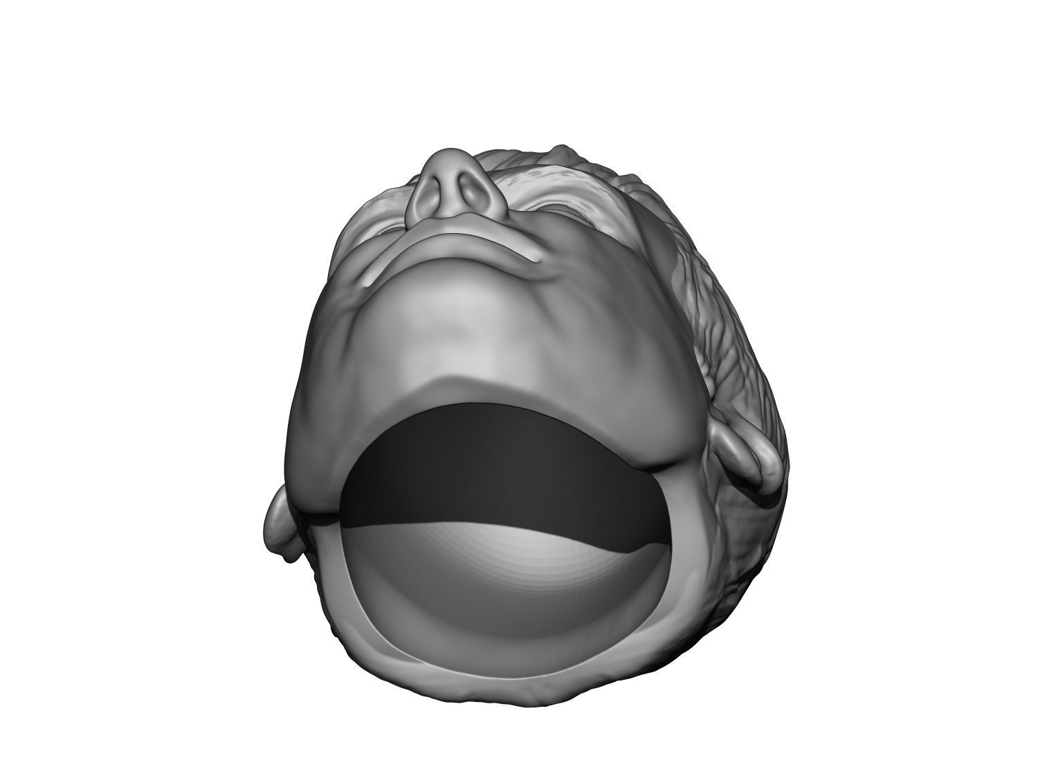 El Chapo action figure head 3D print model_1