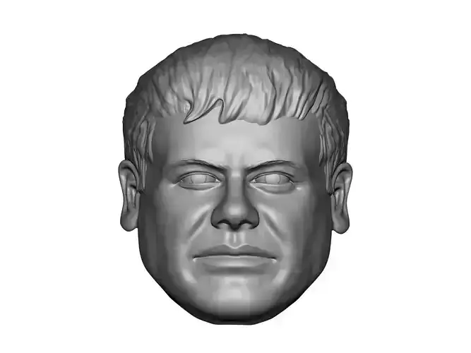 El Chapo action figure head 3D print model