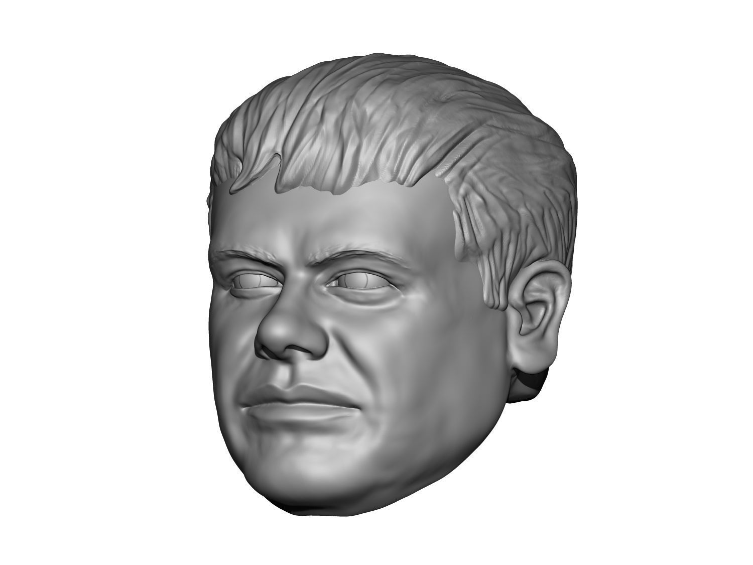 El Chapo action figure head 3D print model_2