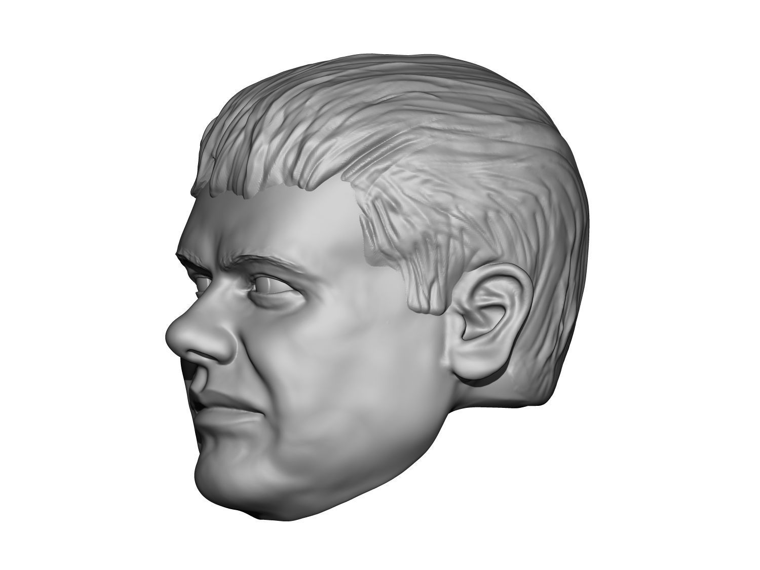 El Chapo action figure head 3D print model_3