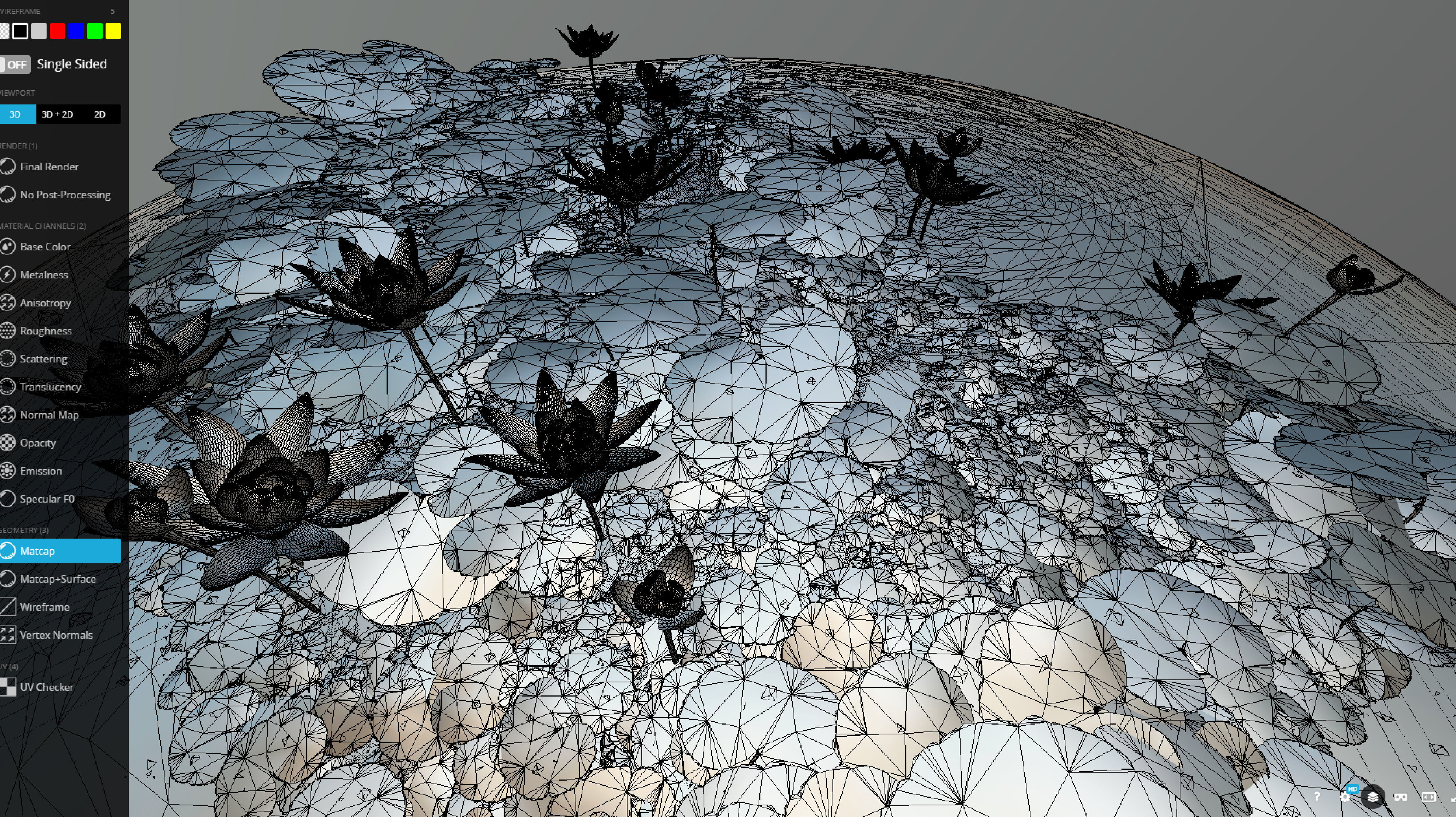 LILY POND  3D model_6