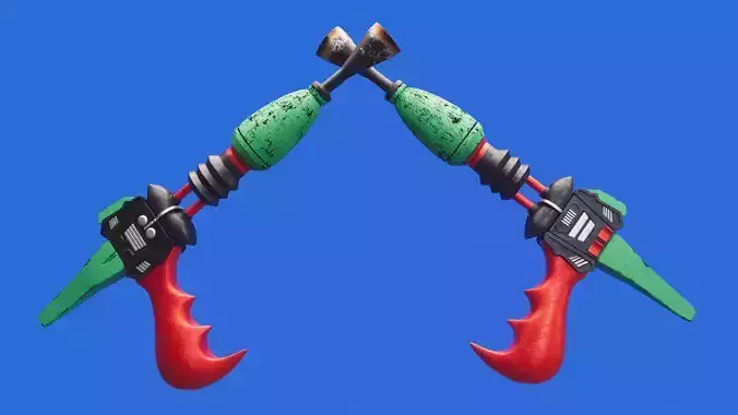 Martian Gun Low-poly 3D model