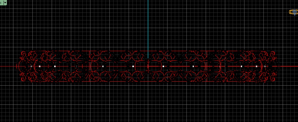 1421 Rounded Gold Bangle Bracelet 15gm 3D print model_3