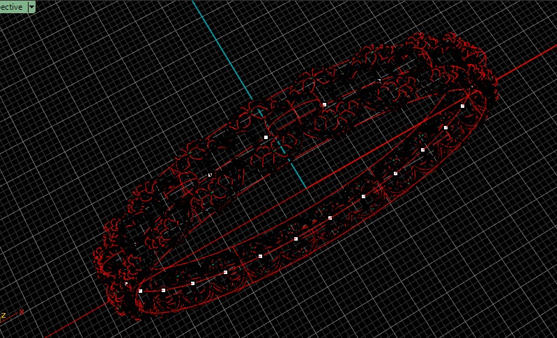 1421 Rounded Gold Bangle Bracelet 15gm 3D print model_4