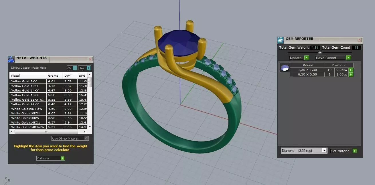Engagement Wedding Ring 73 3D print model_6