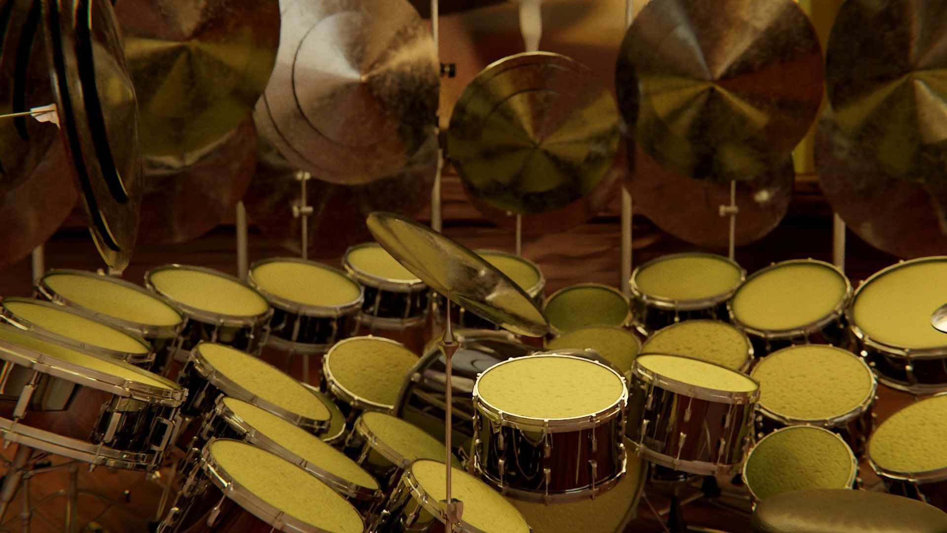 industrial 40 piece drumset 3D model_3