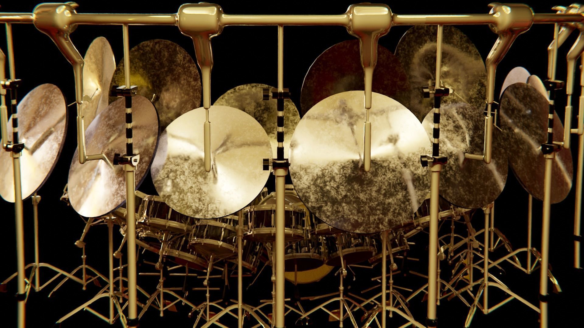 industrial 40 piece drumset 3D model_5