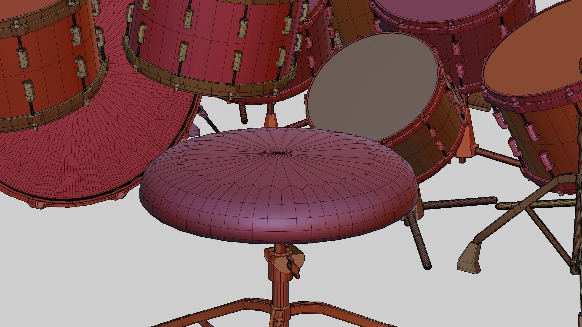 industrial 40 piece drumset 3D model_18