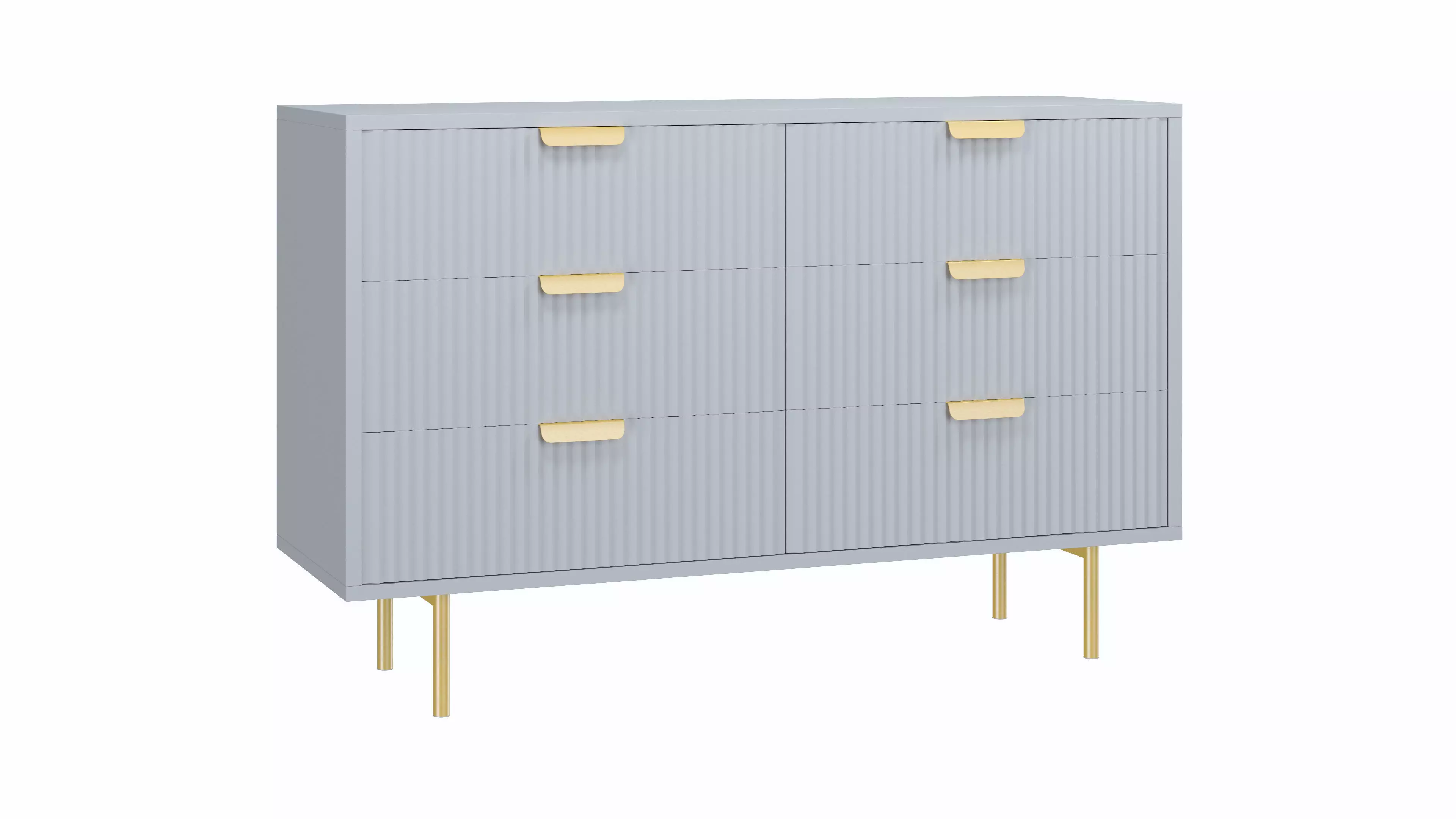 Ridged 6 Draw Dresser 3D model