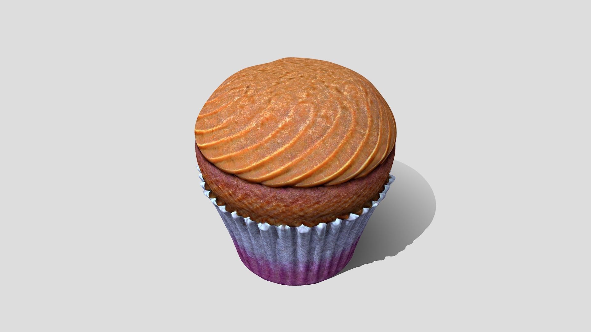 Cupcake 3D model_1
