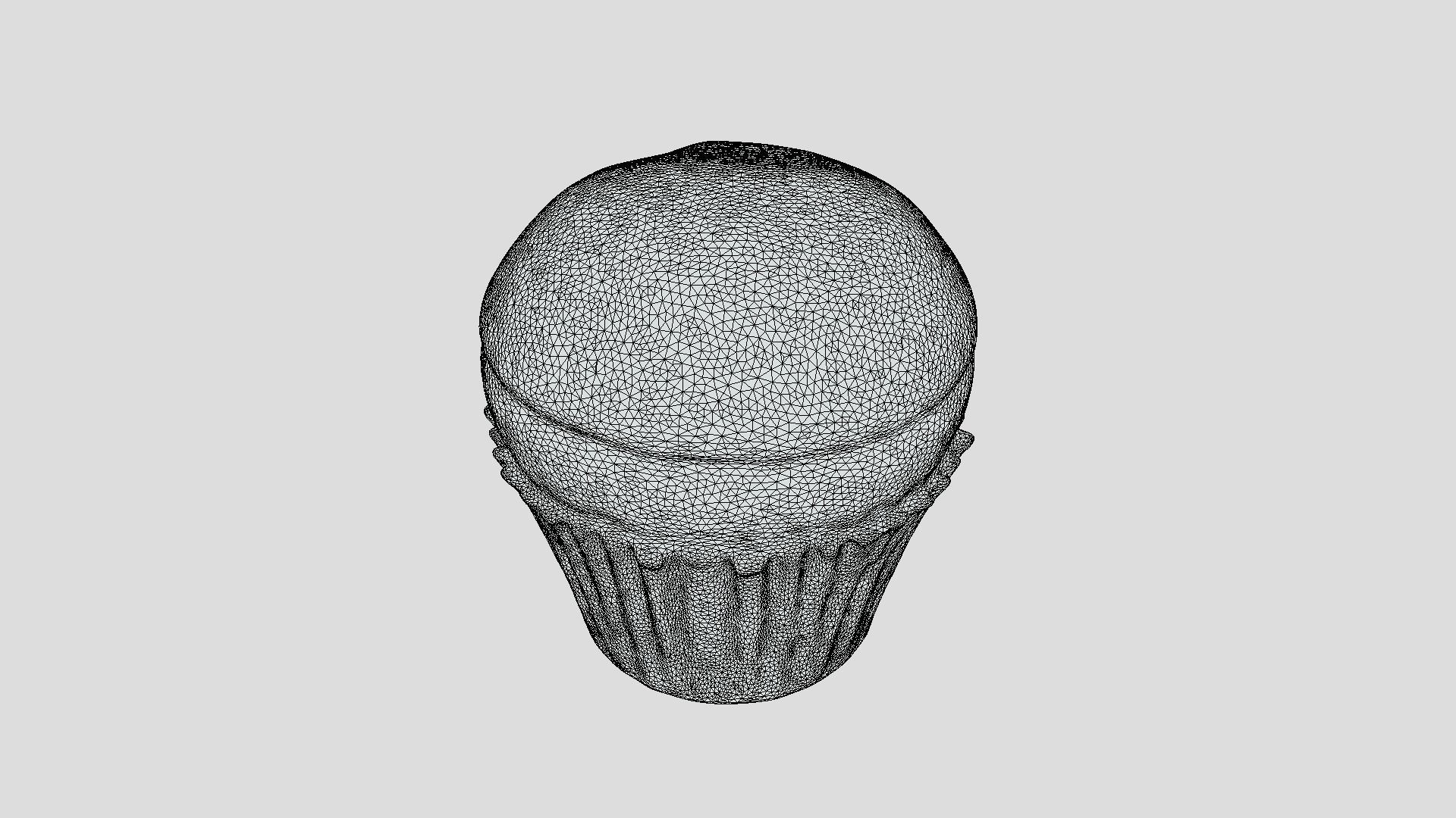 Cupcake 3D model_2