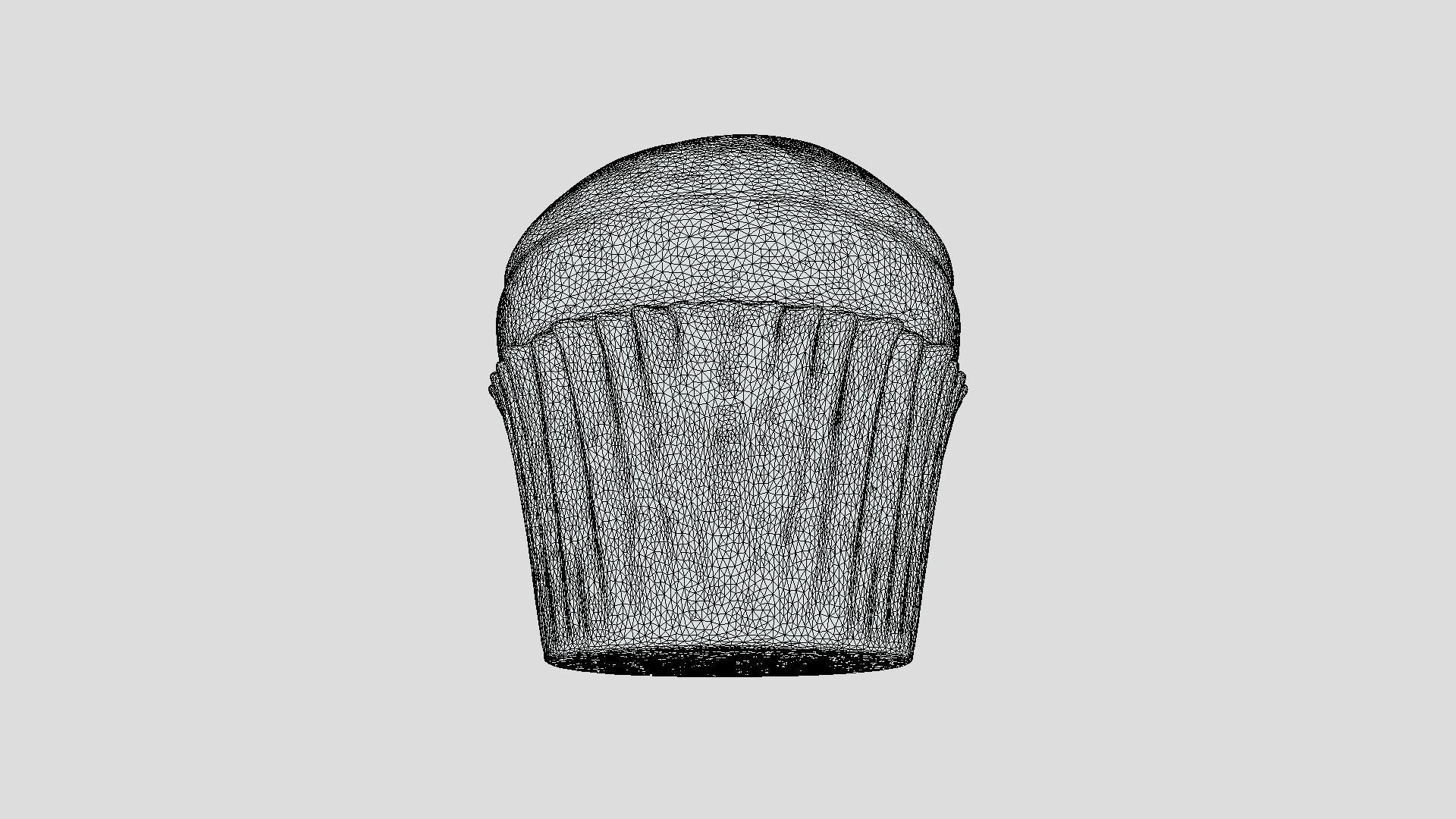 Cupcake 3D model_3